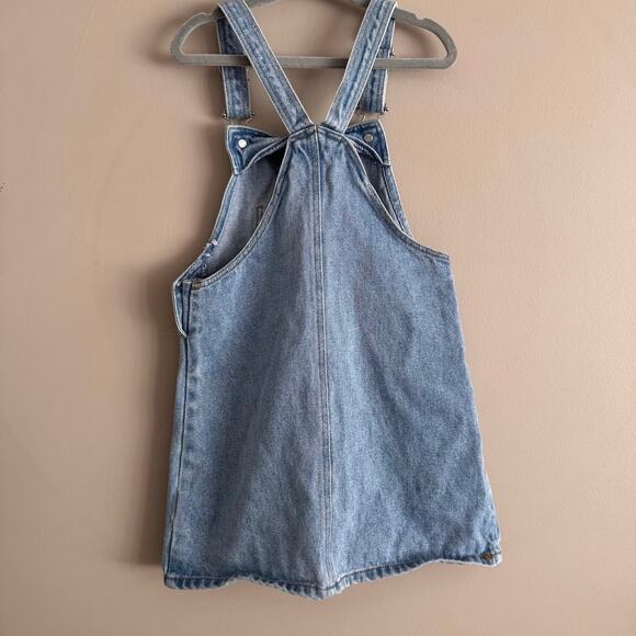 Disney Stitch and Angel Denim Jean Overall Dress Girl's 4/5 Year Y2K Style - Picture 2 of 7